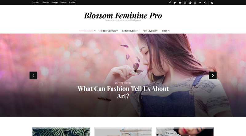 Blossom Feminine Pro WordPress Theme