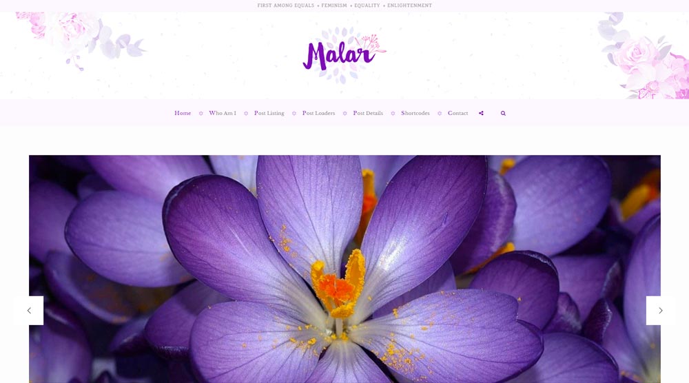 Malar Blog Template