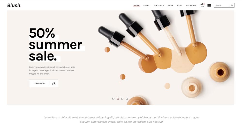 Blush Wordpress Template