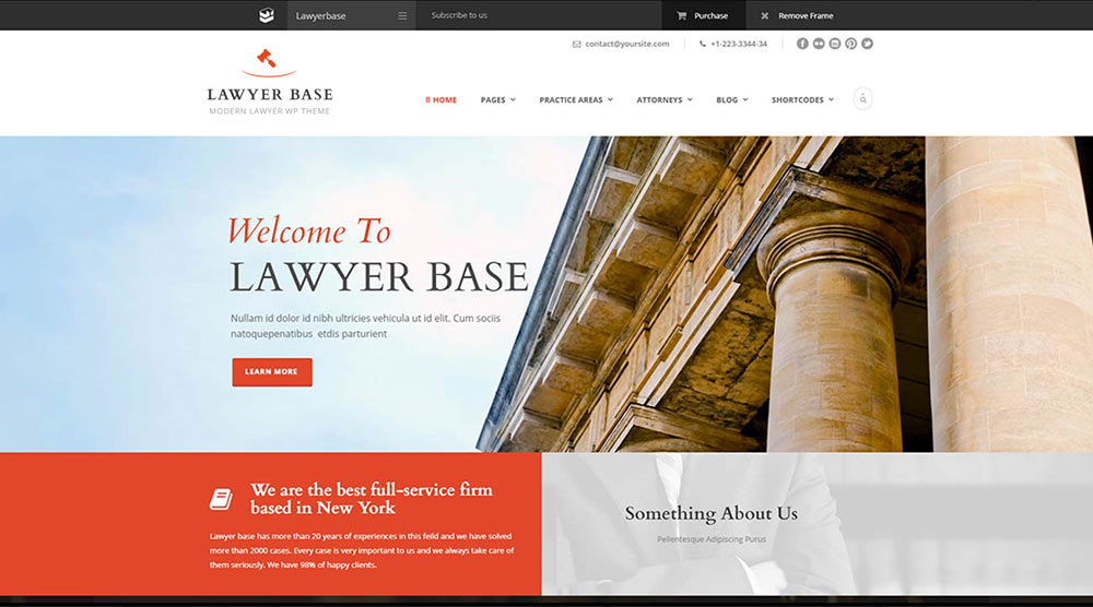 Lawyer Base WordPress Theme