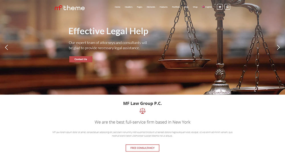 MF Lawyer WordPress Theme