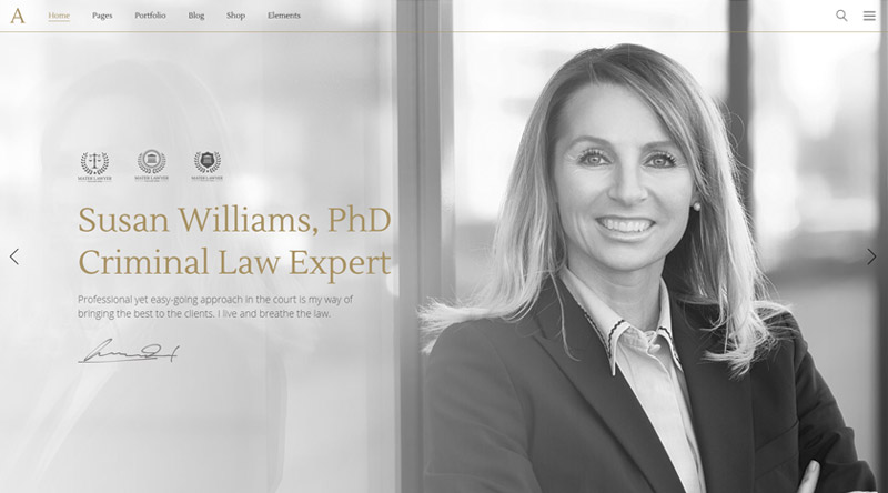 Anwalt WordPress Theme
