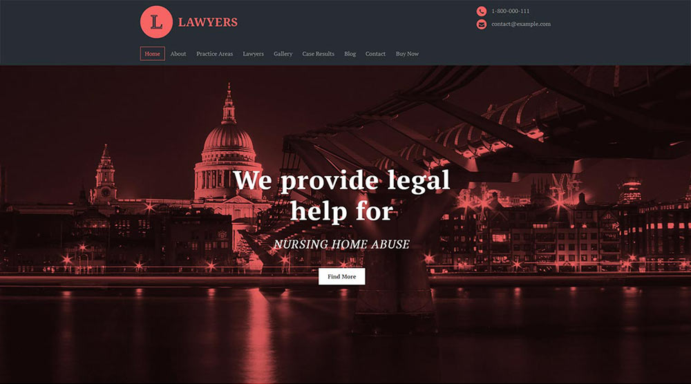 Lawyers WordPress Theme