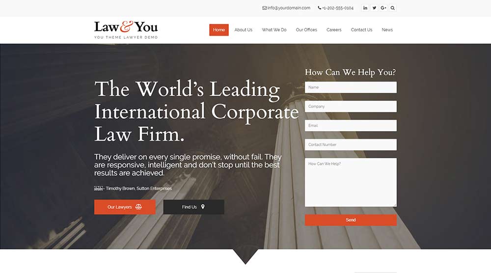 You Lawyer WordPress Theme