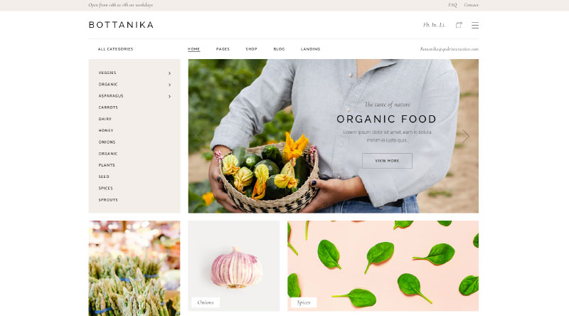 Bottanika WordPress Theme