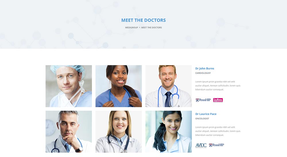 Medigroup Doctors WordPress Theme