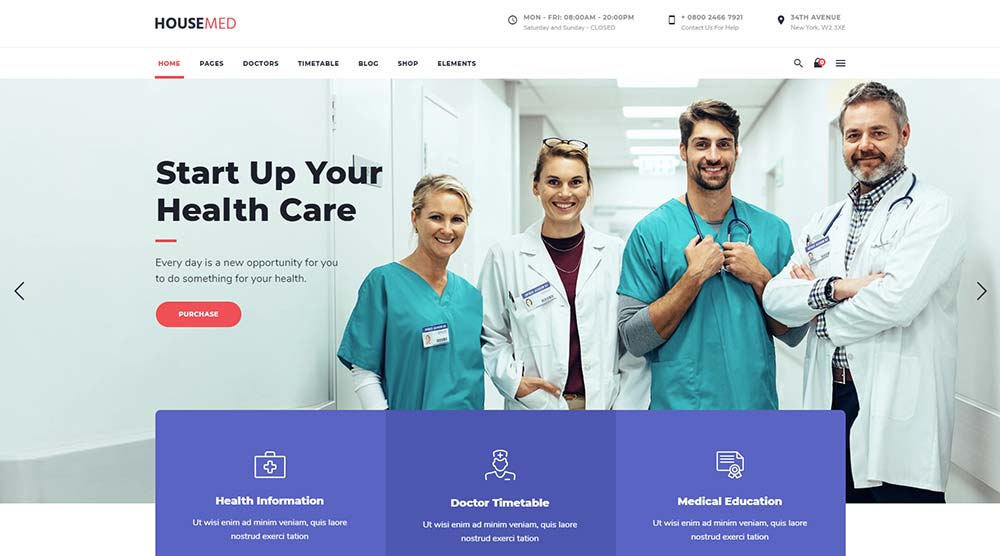 HouseMed WorPress Theme