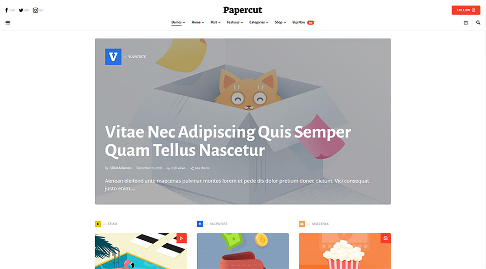Squaretype WordPress Theme