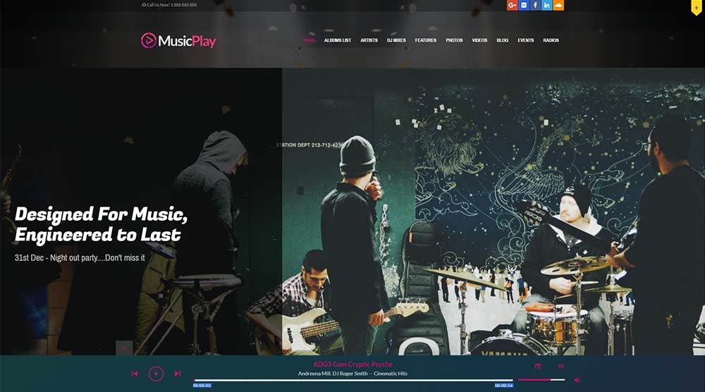 MusicPlay WordPress Themes