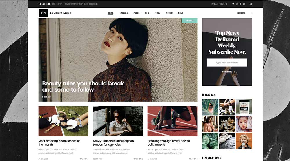 Ebullient WordPress Theme