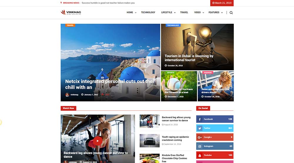Vinkmag WordPress Theme