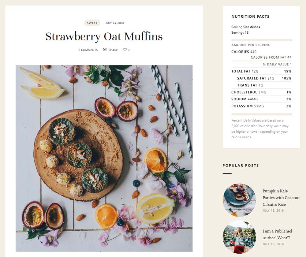 La Hanna Themes for Food Bloggers