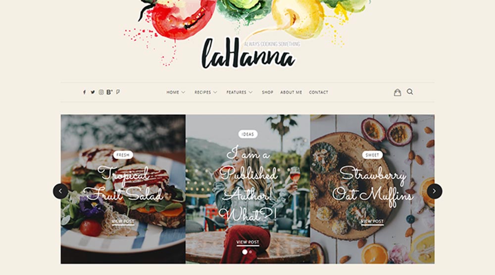 La Hanna WordPress Theme