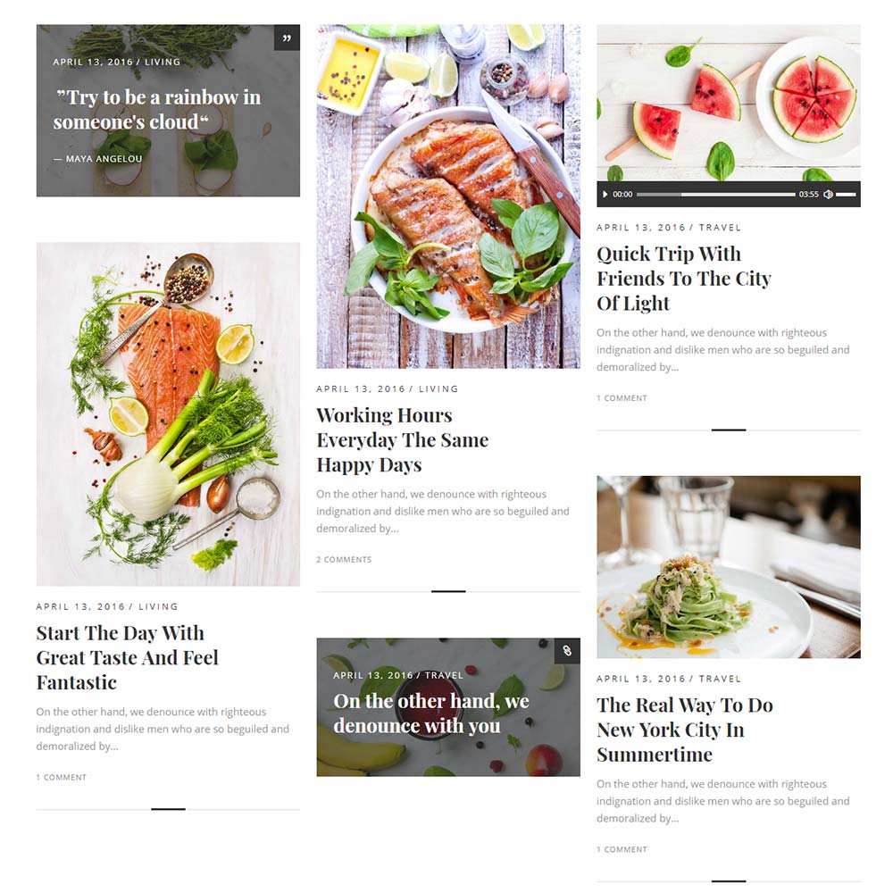Savory Theme for Food Bloggers