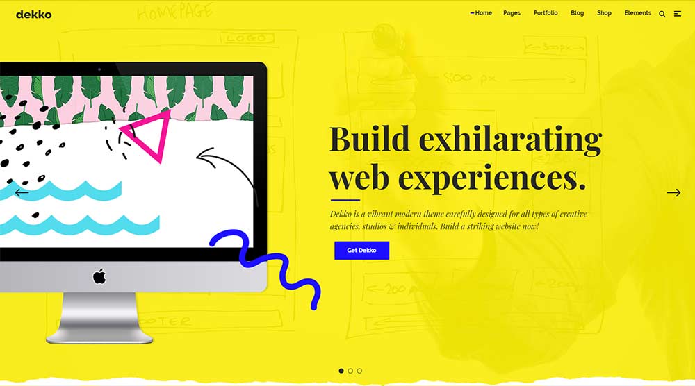 20+ отличных тем WordPress с Slider Revolution 10 Dekko WordPress Theme with Slider