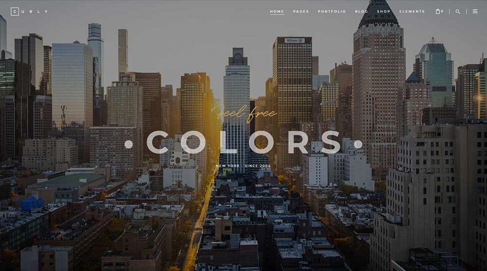 20+ отличных тем WordPress с Slider Revolution 5 Curly WordPress Theme with Slider