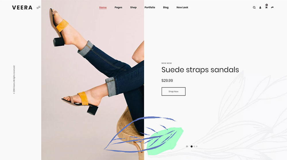 20+ отличных тем WordPress с Slider Revolution 20 Veera WordPress Theme with Slider