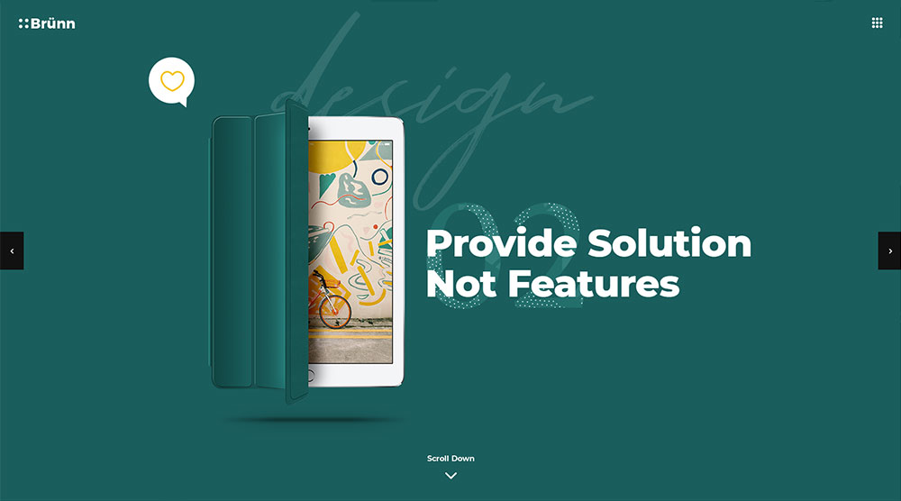 20+ отличных тем WordPress с Slider Revolution 6 Brunn WordPress Theme with Slider