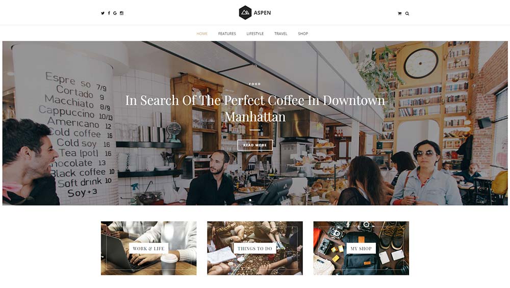 Aspen WordPress Theme