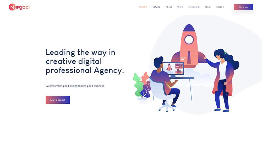 Negoci WordPress Theme