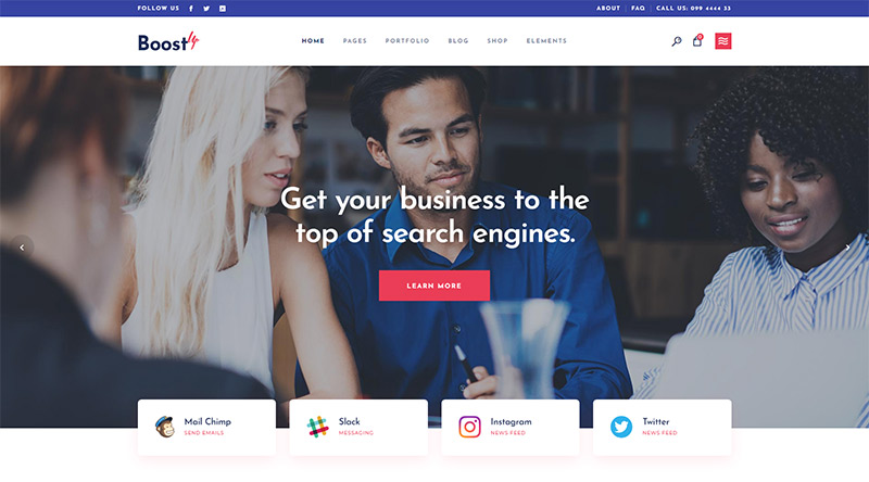 BoostUp WordPress theme