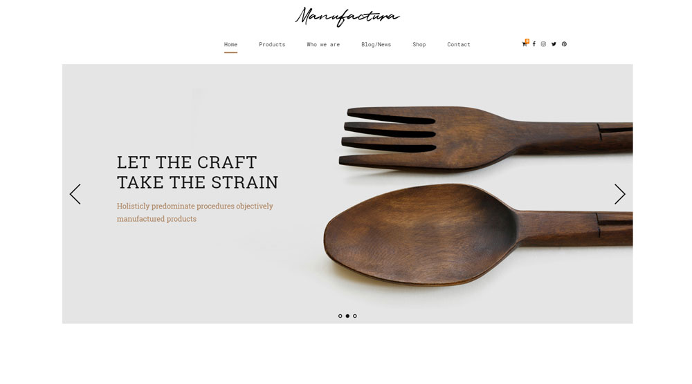 Manufactura Wordpress Theme