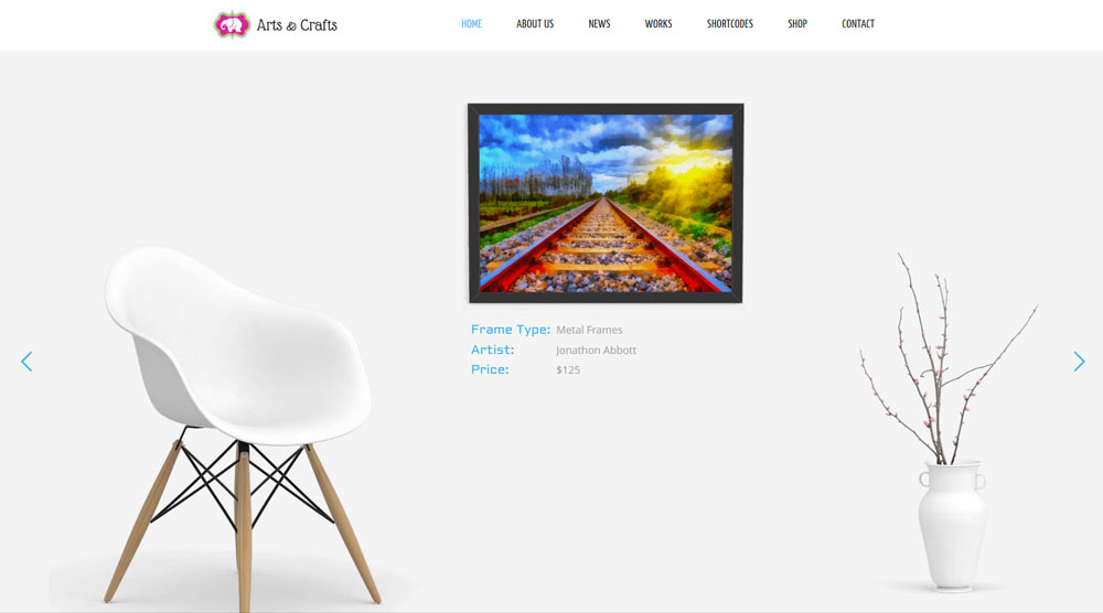 Arts-and-Crafts Wordpress Theme