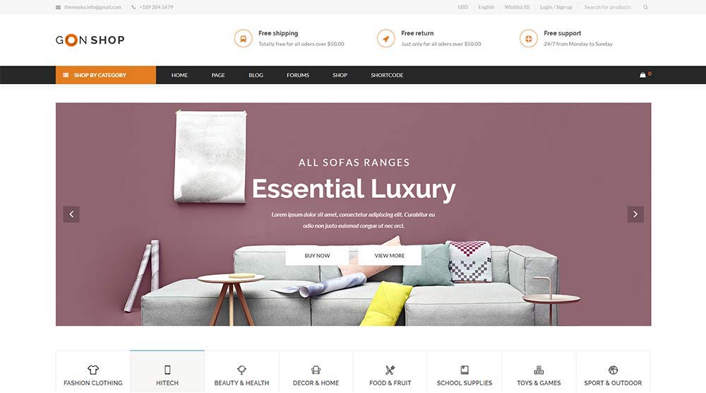 Gon WordPress Theme