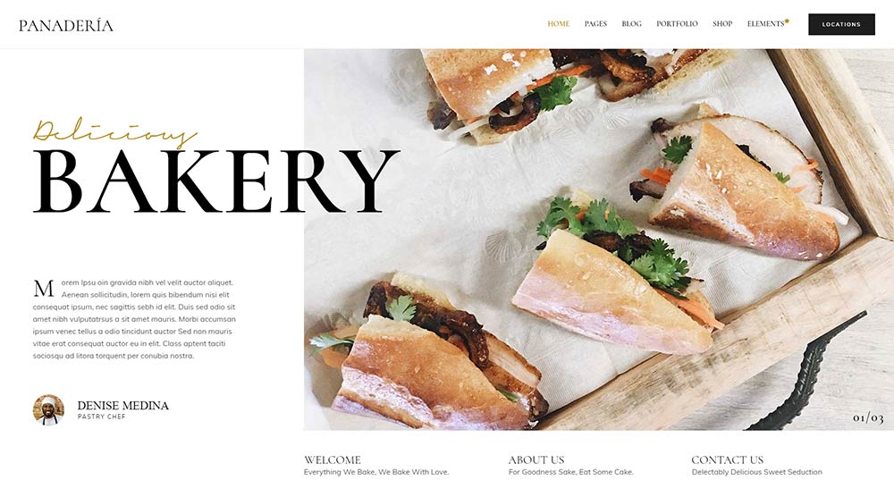 Panaderia WordPress Theme