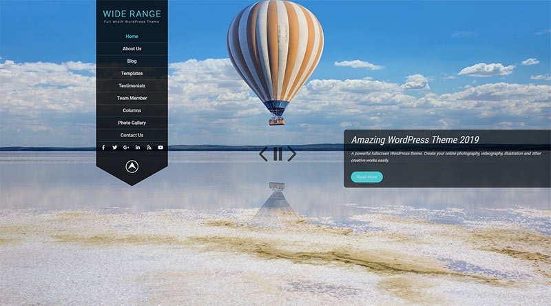 Wide Range WordPress Theme