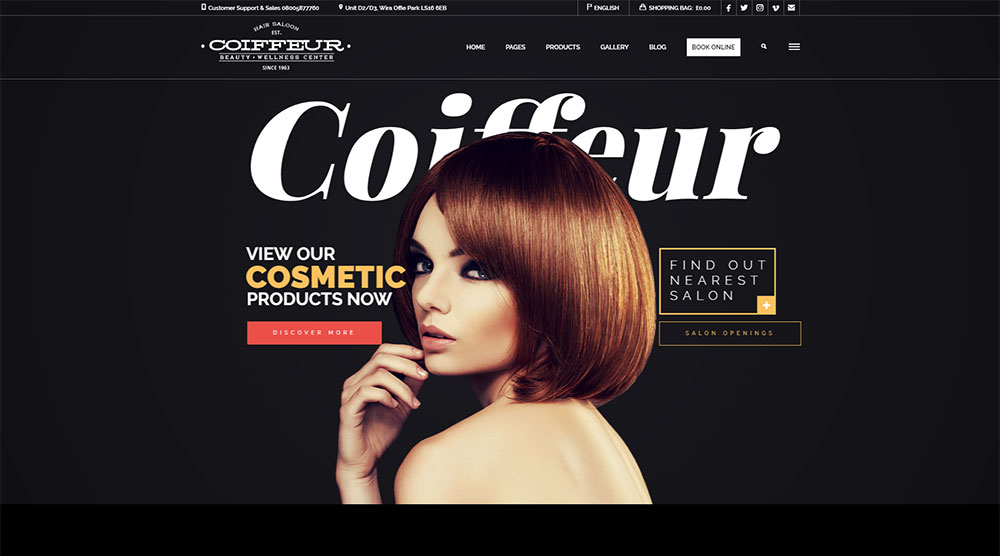 Coiffeur Wordpress Theme