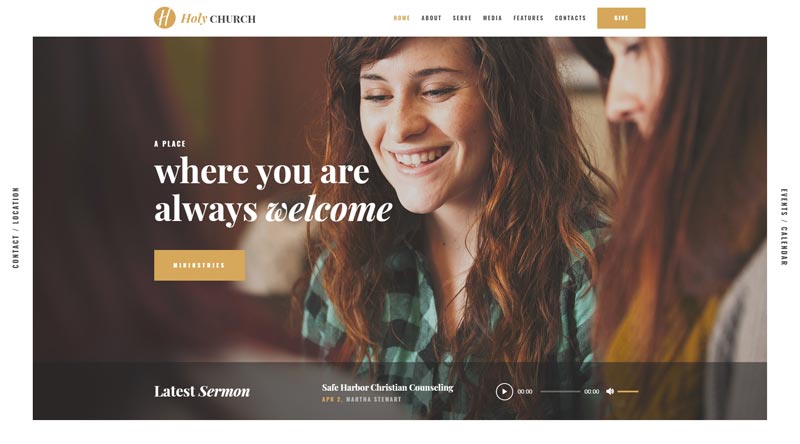 Holy Church WordPress Theme