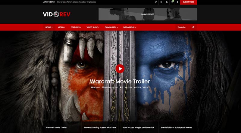 VidoRev WordPress Theme