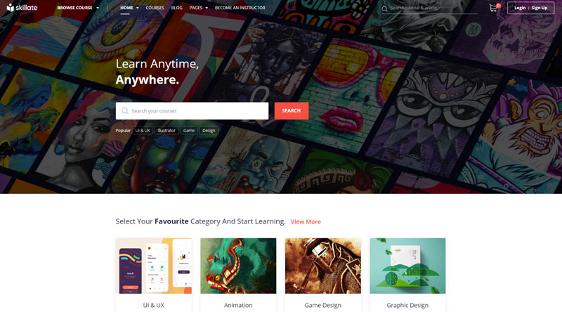 Skillate WordPress eLearning Theme