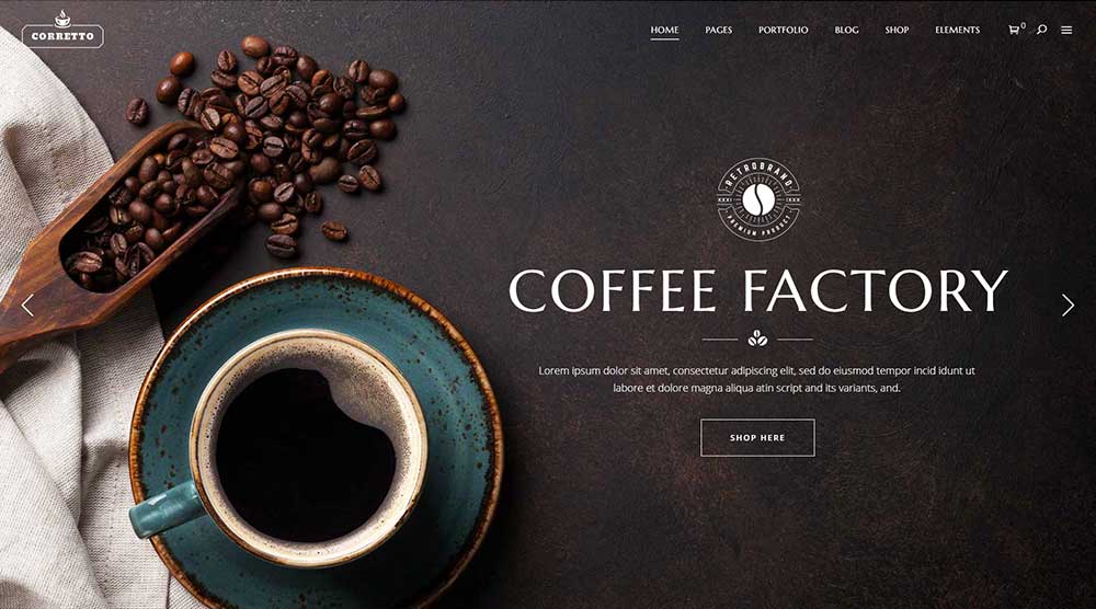 Corretto WordPress Theme