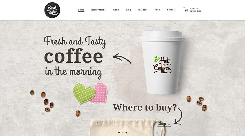Hot Coffee WordPress Theme