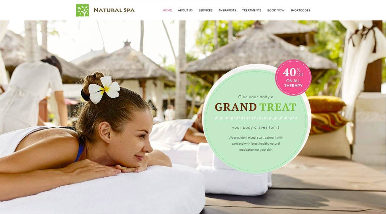 Nature Spa Wordpress Theme