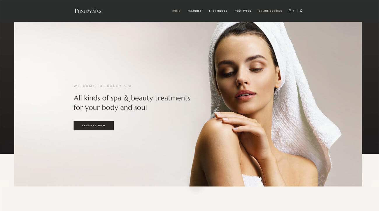 Luxury Spa Wordpress Theme