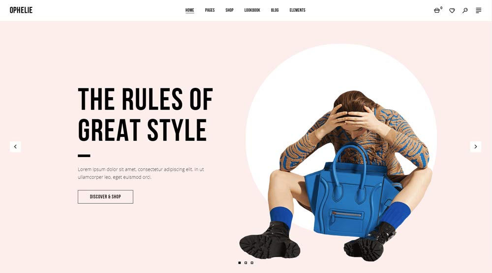 ophelie wordpress theme