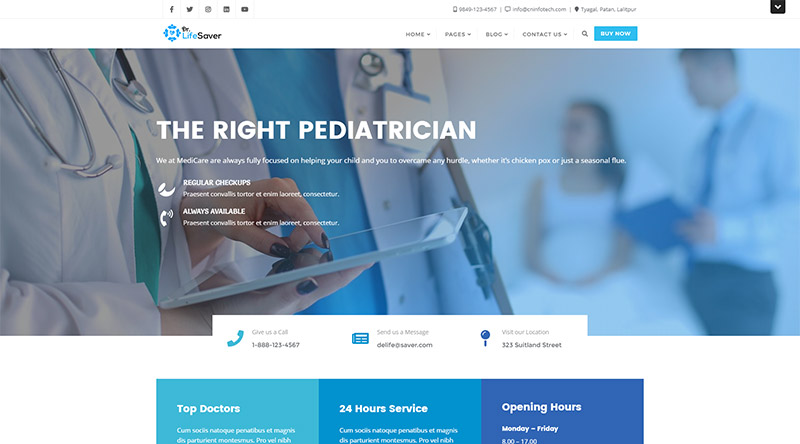 Dr. Life Saver WordPress Theme