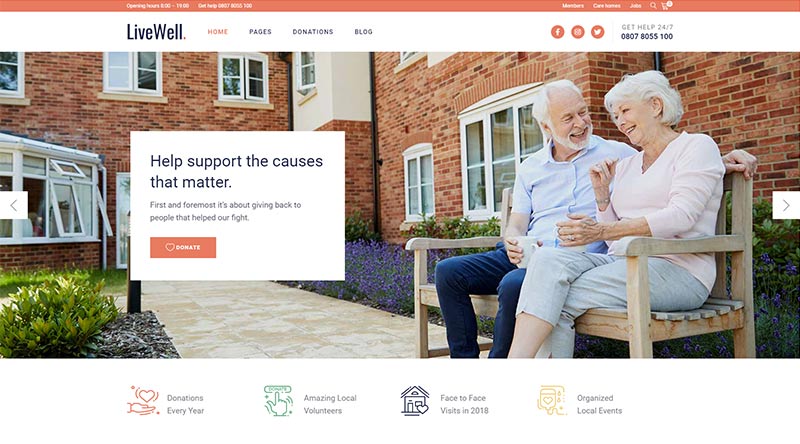 LiveWell WordPress Theme