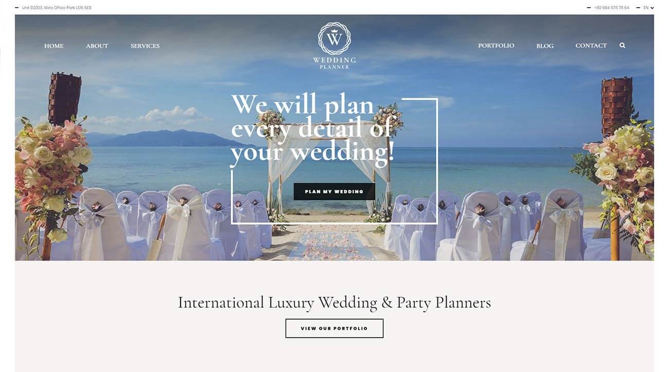 Wedding Planner WordPress Theme