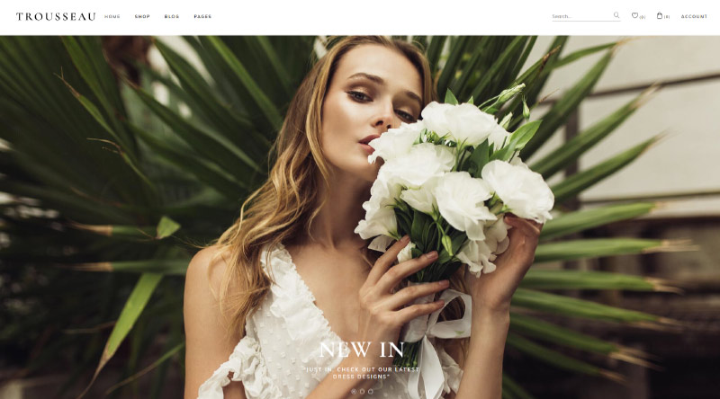 sseau Bridal Shop WordPress Theme