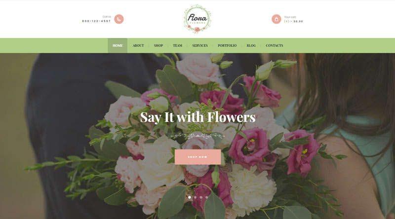 Flowers Boutique WordPress-Theme