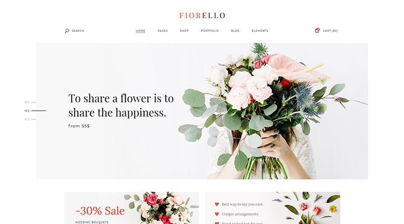 5 Best Flower Shop WordPress Themes 1