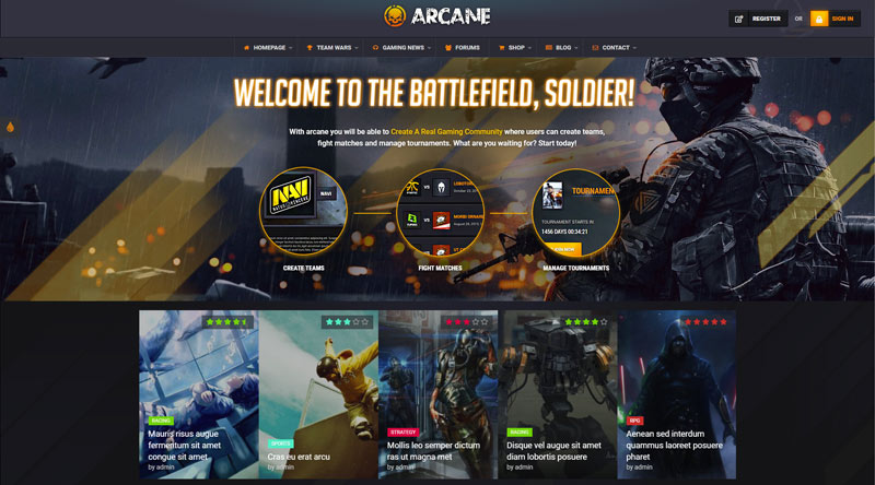 Arcane WordPress Theme
