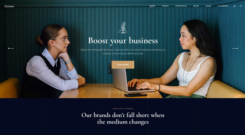 Etienne WordPress Theme