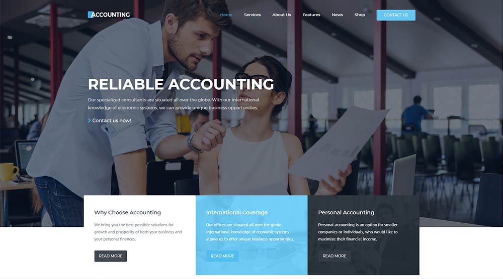 Accounting WordPress Theme