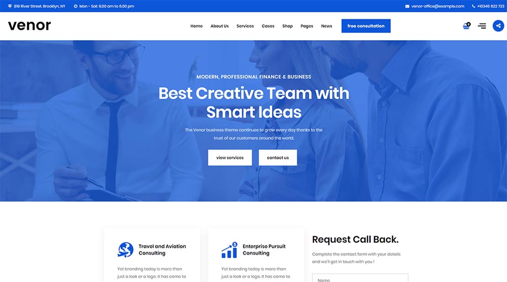 Venor WordPress Theme