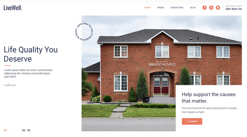 LiveWell WordPress Theme